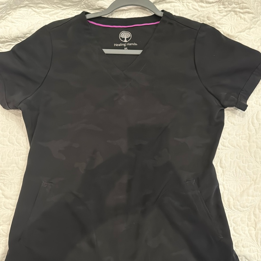 Healing hands scrub top